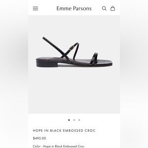 Emme parsons hope sandals size 9 black